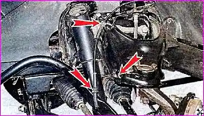 Замена деталей передней подвески автомобиля Hover H3/H5