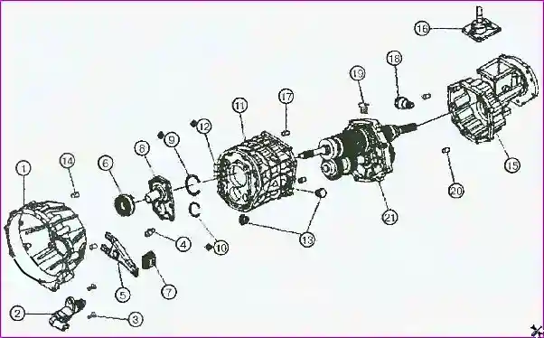 Детали механической коробки передач 038М Разборка механической коробки передач 038М