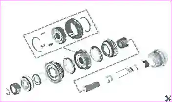 Сборка коробки передач ZM001DB/ZM001DF