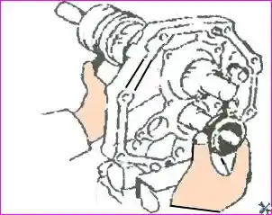 Сборка коробки передач ZM001DB/ZM001DF