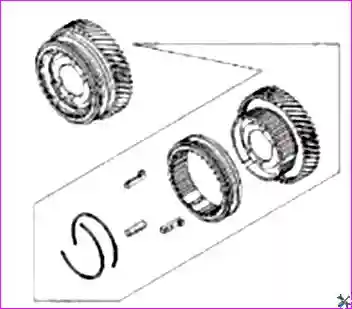 Сборка коробки передач ZM001DB/ZM001DF