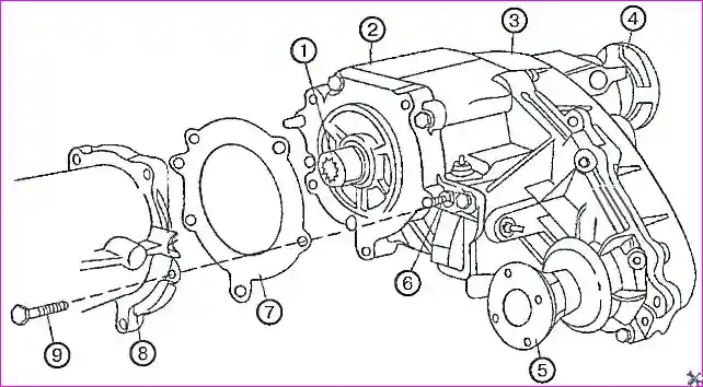 Снятие и установка раздаточной коробки автомобиля Hover-H3/H5