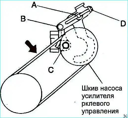 Регулировка натяжения ремня