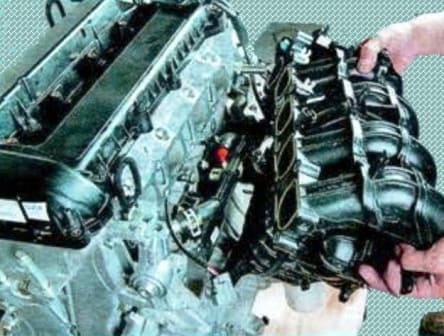 Replacing the gaskets of the intake and exhaust manifold of the Mazda 6 engine
