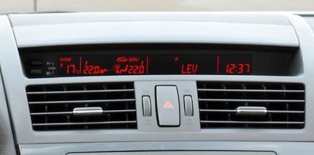 Design of the heating and air conditioning system of the Mazda 6