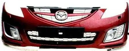 Removing and installing the front bumper of a Mazda 6