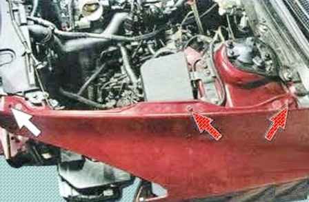 Як зняти та встановити переднє крило Mazda 6