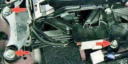 Селекторды және беріліс қорабын басқару кабельдерін алу Mazda 6