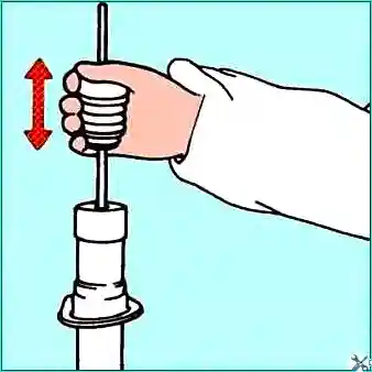 Removing and repairing the shock strut