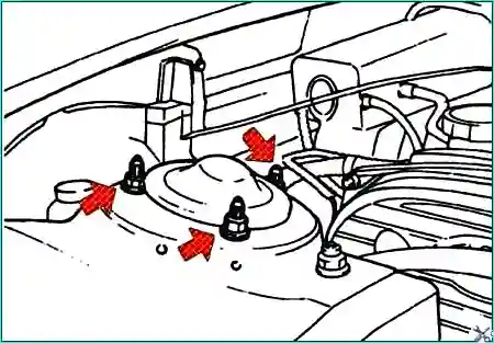 Removing and repairing the shock strut
