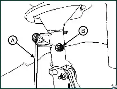 Removing and repairing the shock strut