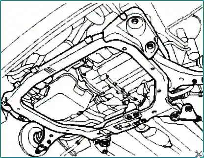 Replacing the Kia Magentis front suspension stabilizer bar