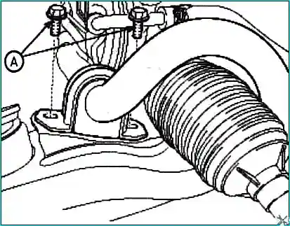 Replacing the anti-roll bar of the Kia Magentis