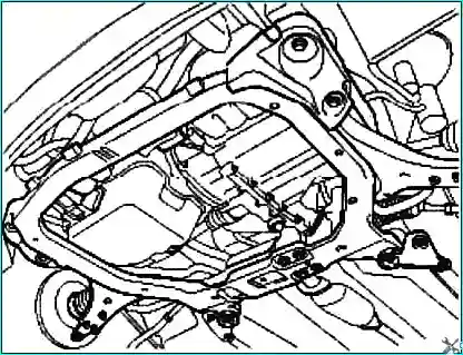 Replacing the anti-roll bar of the Kia Magentis