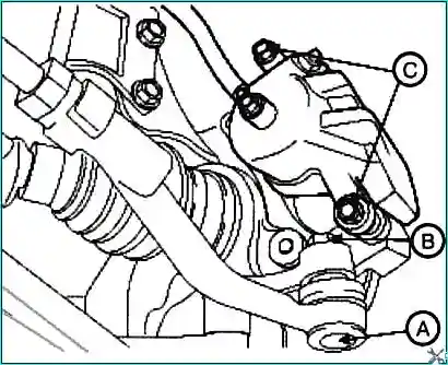 Replacing the anti-roll bar of the Kia Magentis