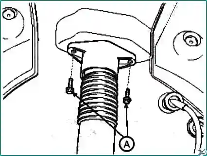 Replacing the shock absorber of the rear suspension of the car