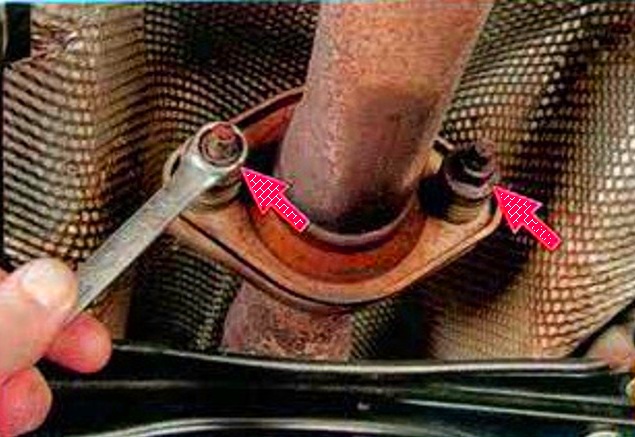 Replacing elements of the Mazda 6 exhaust system