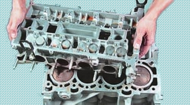 How to disassemble the engine of a Mazda 6