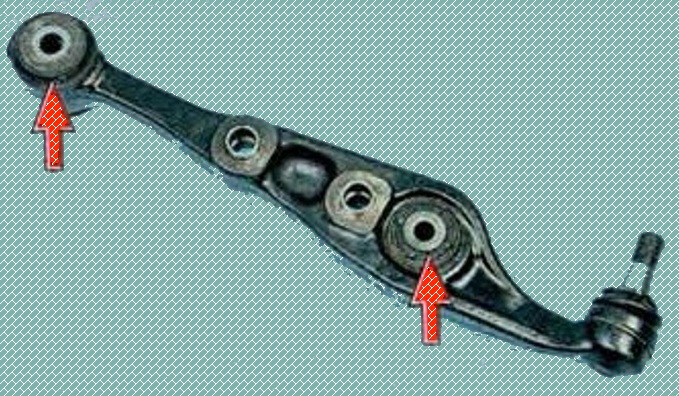 How to replace the lower lever and the stretch of the front suspension Mazda 6