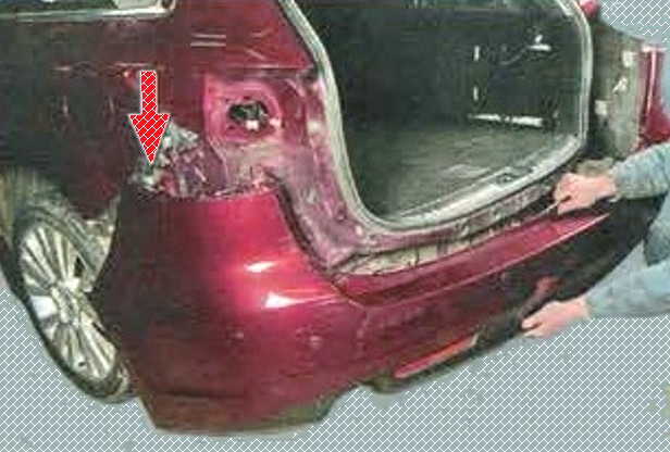 How to remove and install the rear bumper of a Mazda 6