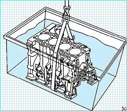 Checking the Cummins ISF2.8 GAZelle Next cylinder block