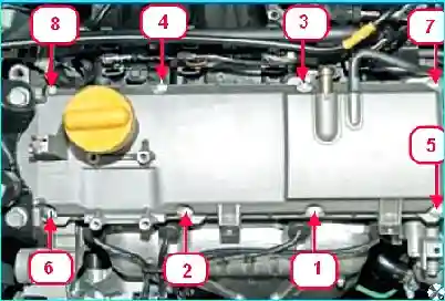 Renault Замена прокладки крышки головки блока цилиндров Renault Logan