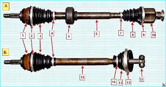 Renault Приводы передних колес Renault Logan