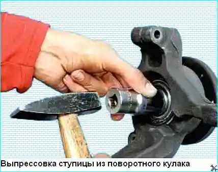 Renault Замена подшипника передней ступицы Renault Logan