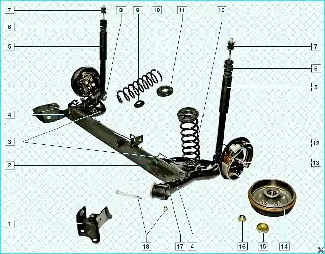 Детали задней подвески