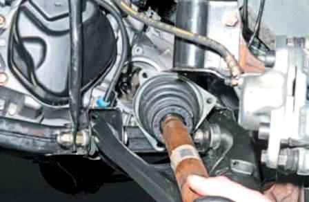 Removing front wheel drives Renault Sandero