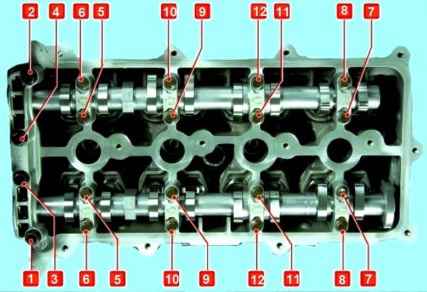 How to remove Hyundai Solaris engine camshafts