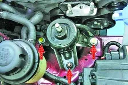 Cómo reemplazar los soportes de la planta de energía de Hyundai Solaris a partir de 2011
