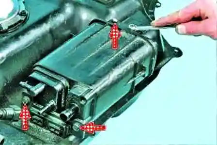 Снятие и установка адсорбера Hyundai Solaris