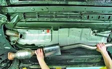 Ремонт системы выпуска выхлопных газов Hyundai Solaris