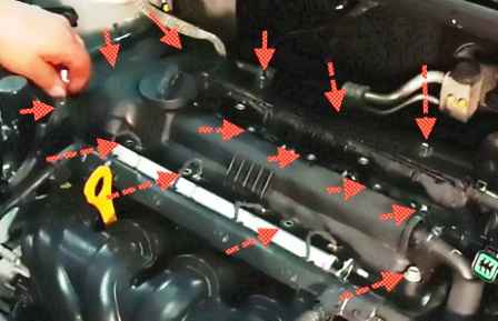 How to replace the Hyundai Solaris engine cylinder head gasket