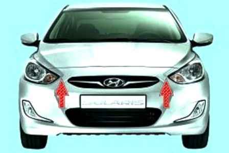 Características de diseño del sistema de seguridad del automóvil Hyundai Solaris