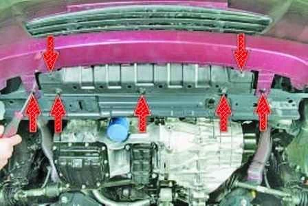 Зняття підкрилок та бамперів автомобіля Hyundai Solaris