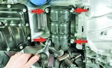 Снятие и установка АКП автомобиля Hyundai Solaris
