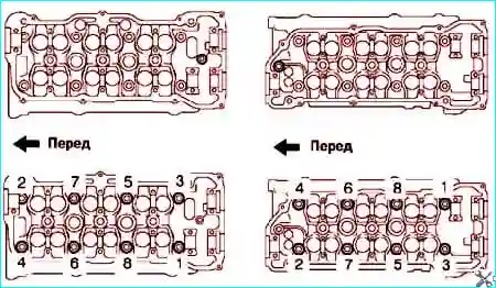 Установка головки блока цилиндров
