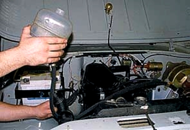 UAZ engine coolant replacement