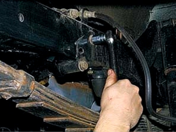 Removing and adjusting the steering gear from the power steering of a UAZ-3151, -31512, -31514, -31519