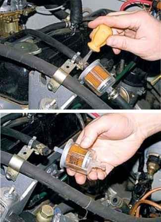 Replacing UAZ fuel system filters