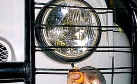 Adjustment, replacement and repair of UAZ car headlights