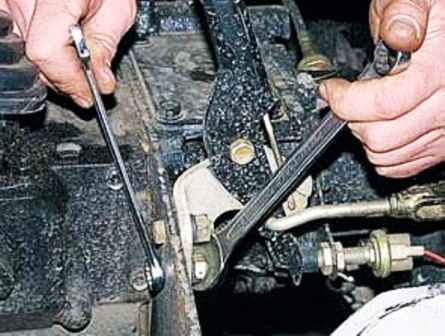 UAZ parking brake repair