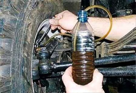Design feature of UAZ brakes