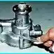 Repair and replacement of the oil pump ZMZ-402