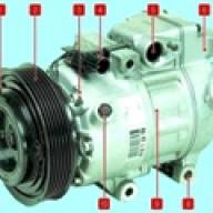 Removal and repair of the compressor of the Hyundai Solaris air conditioner