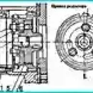 Setting the fuel injection advance angle of the D-245.7E3 / D-245.9E3 diesel bus PAZ 32053-07