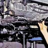 Removing the subframe of the car Renault Duster