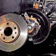 Replacement of the front wheel brake disc Nissan Almera